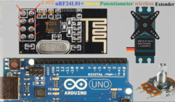 Arduino ile Nrf24l01 Kullanarak Potansiyometre ile Servo Kontrolü