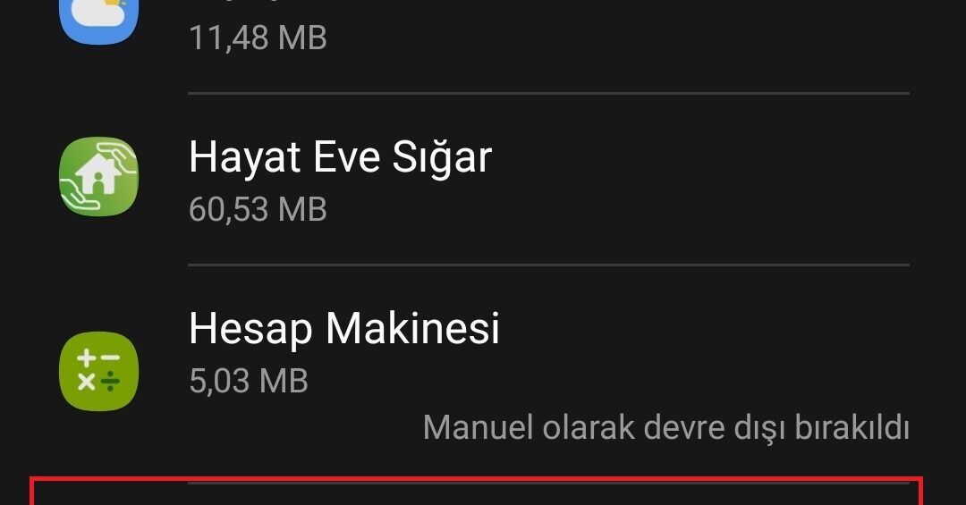 Uygulamaları SD Karta Taşıma uygulama seçme