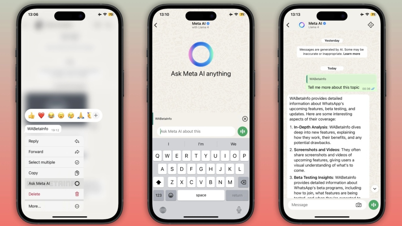 WhatsApp, Meta AI entegrasyonu sunuyor
