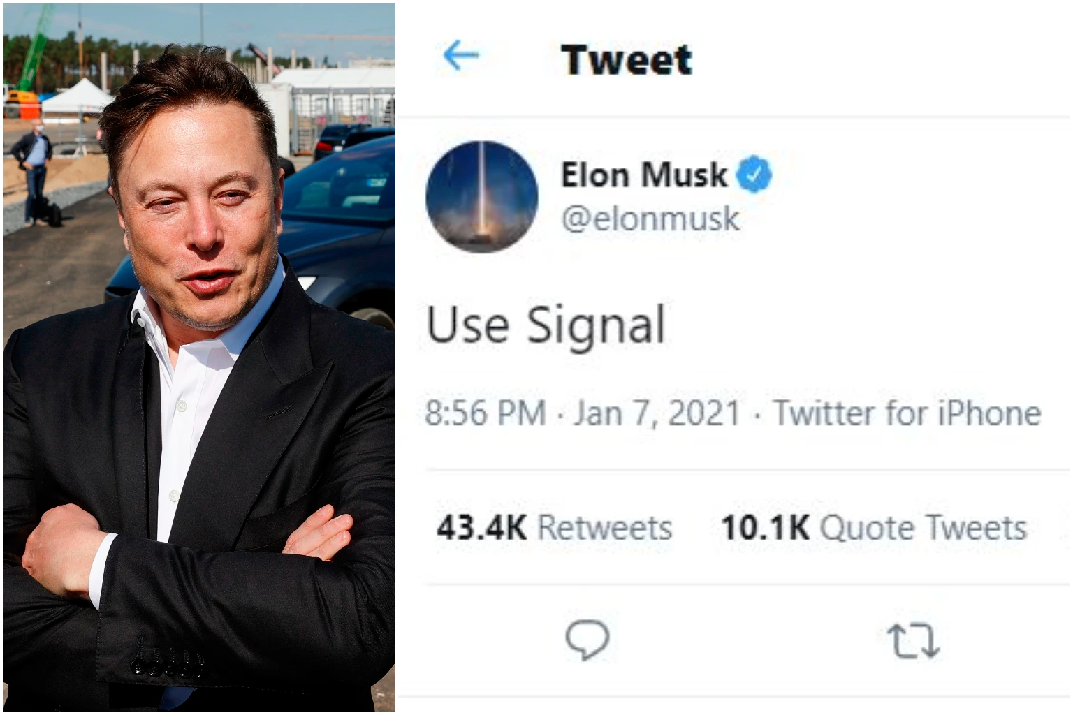 Elon Musk Signal X AWS